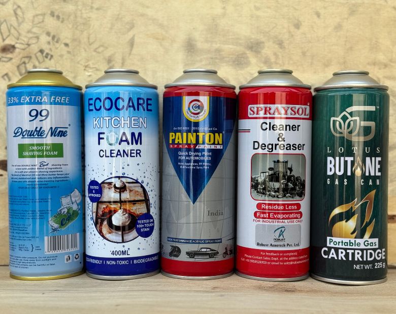 Printed Aerosol Tin Can